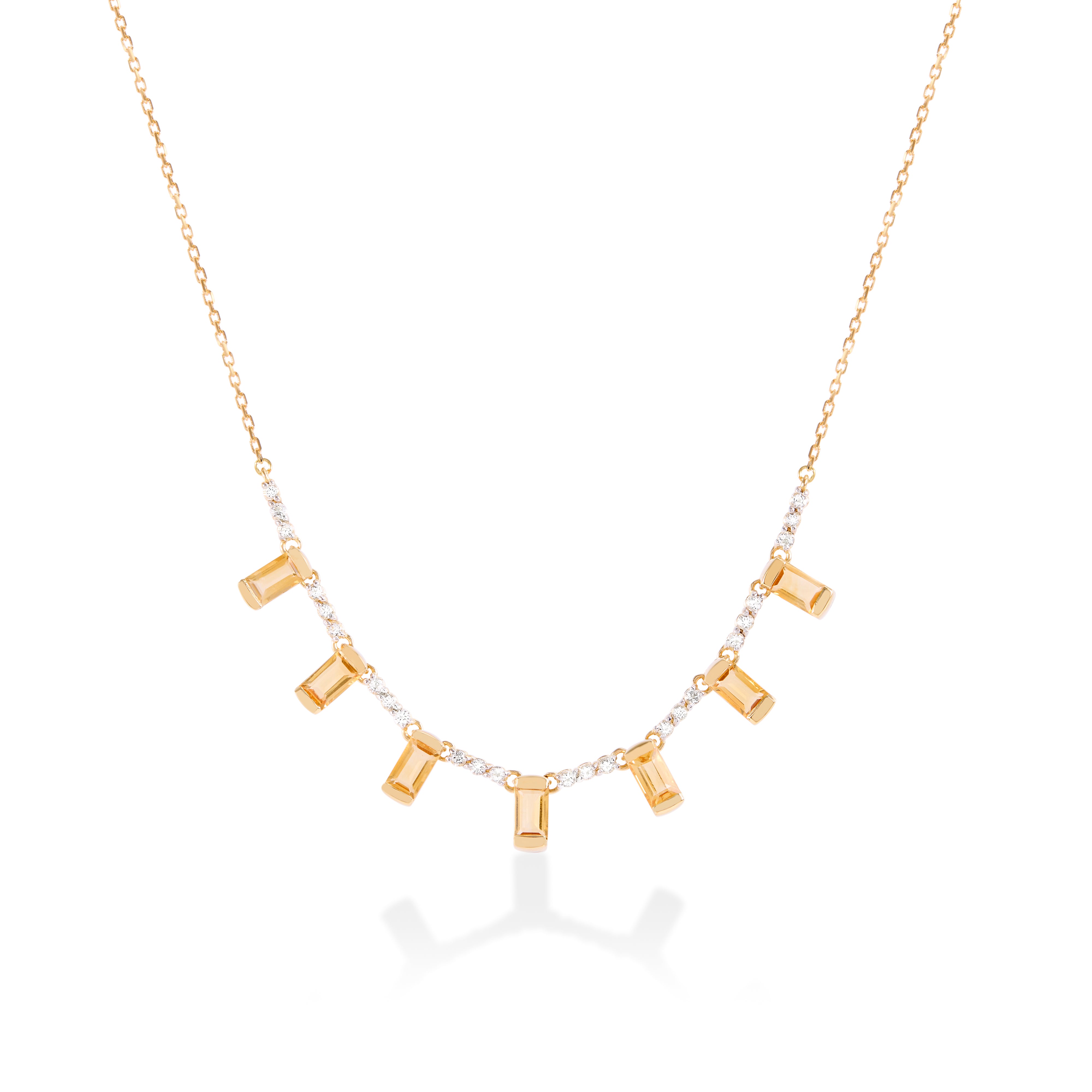 Colar Topázios e Citrinos