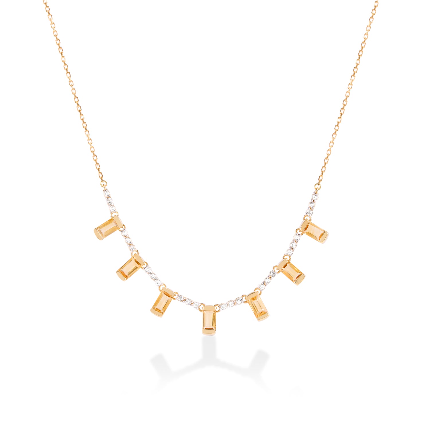 Colar Topázios e Citrinos