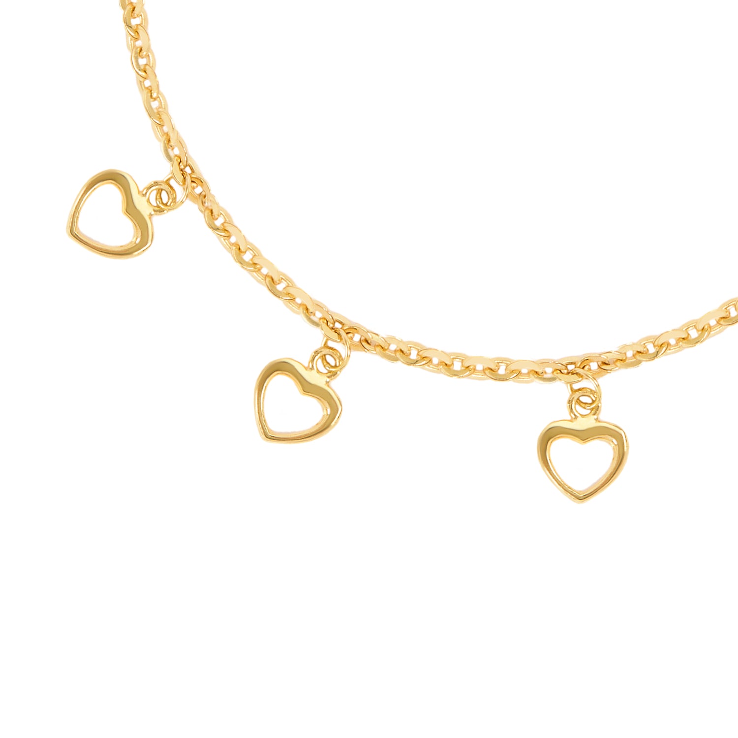 Pulseira Infantil Cinco Corações