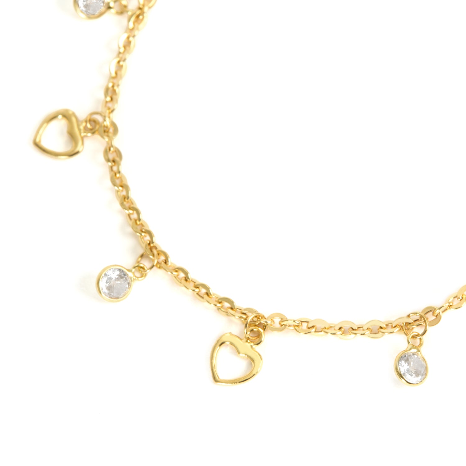 Pulseira Infantil Corações