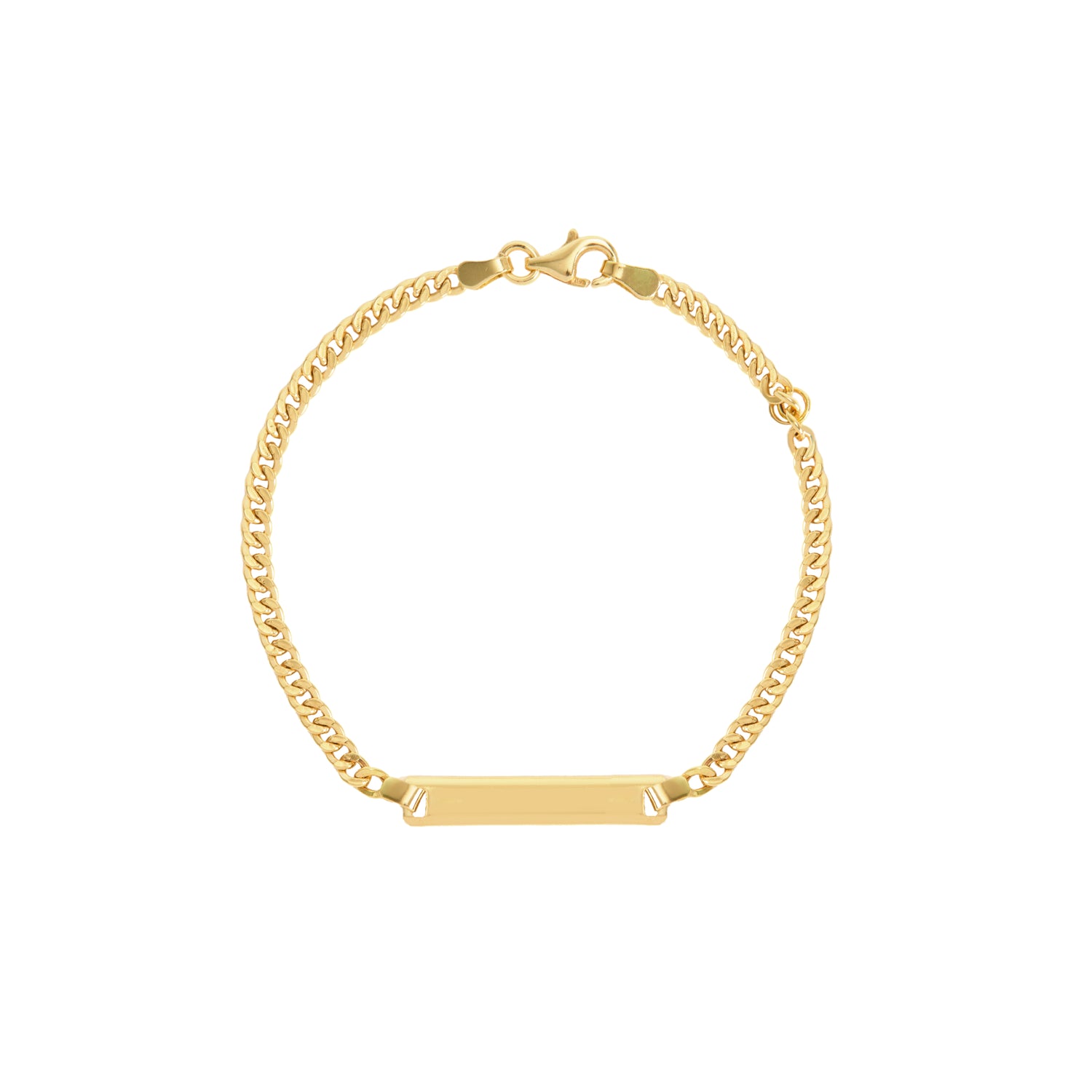 Pulseira Infantil Elos Grumet em Ouro Amarelo