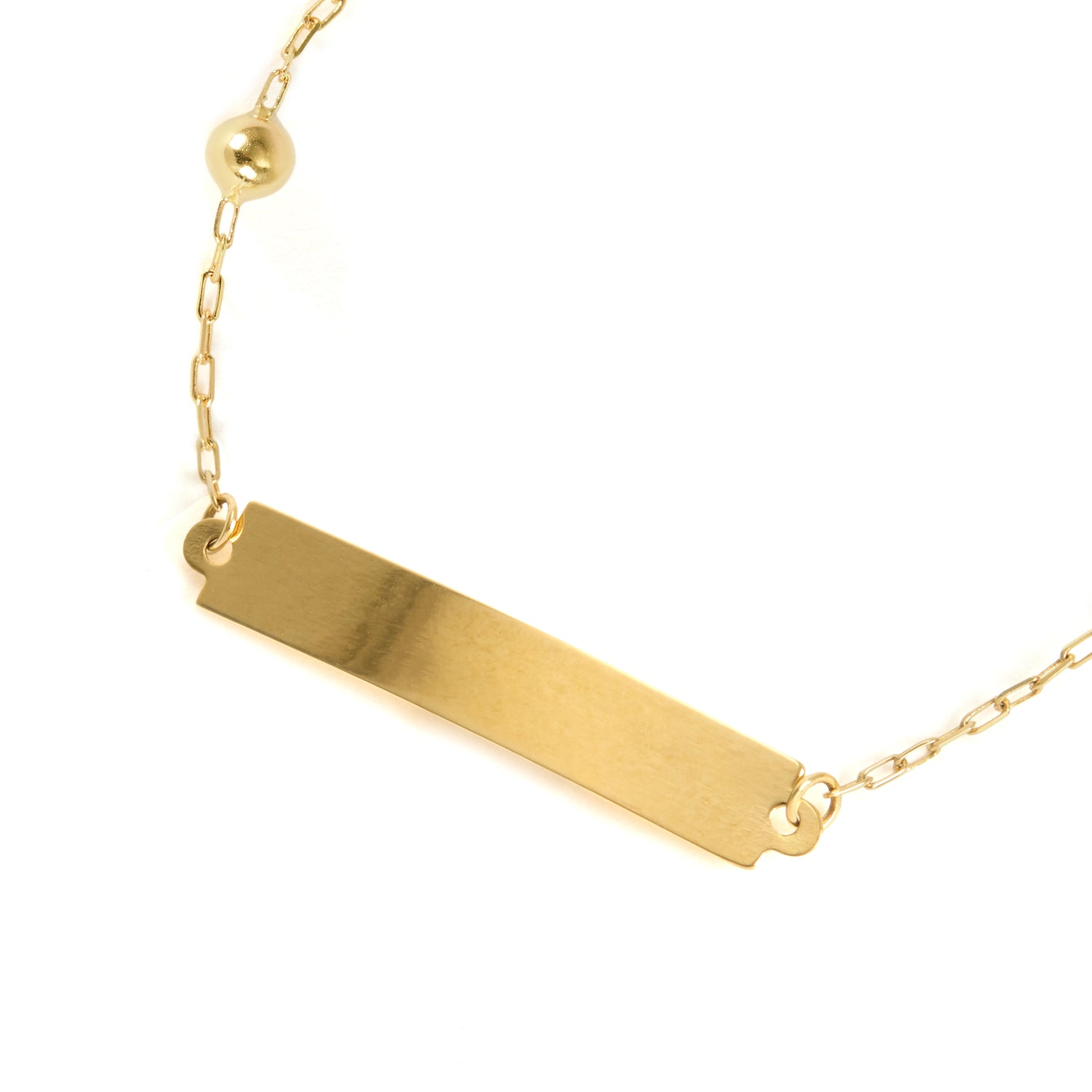Pulseira Plaquinha com Bolinhas Baby