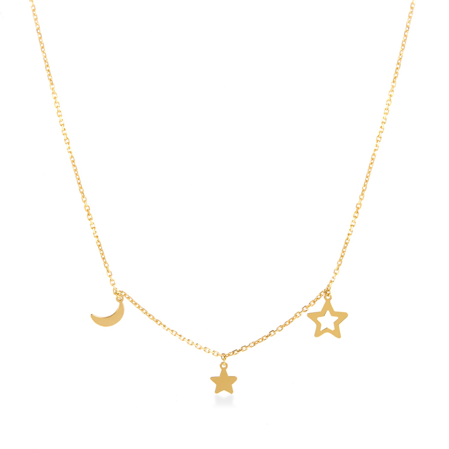 Colar Estrelas e Lua