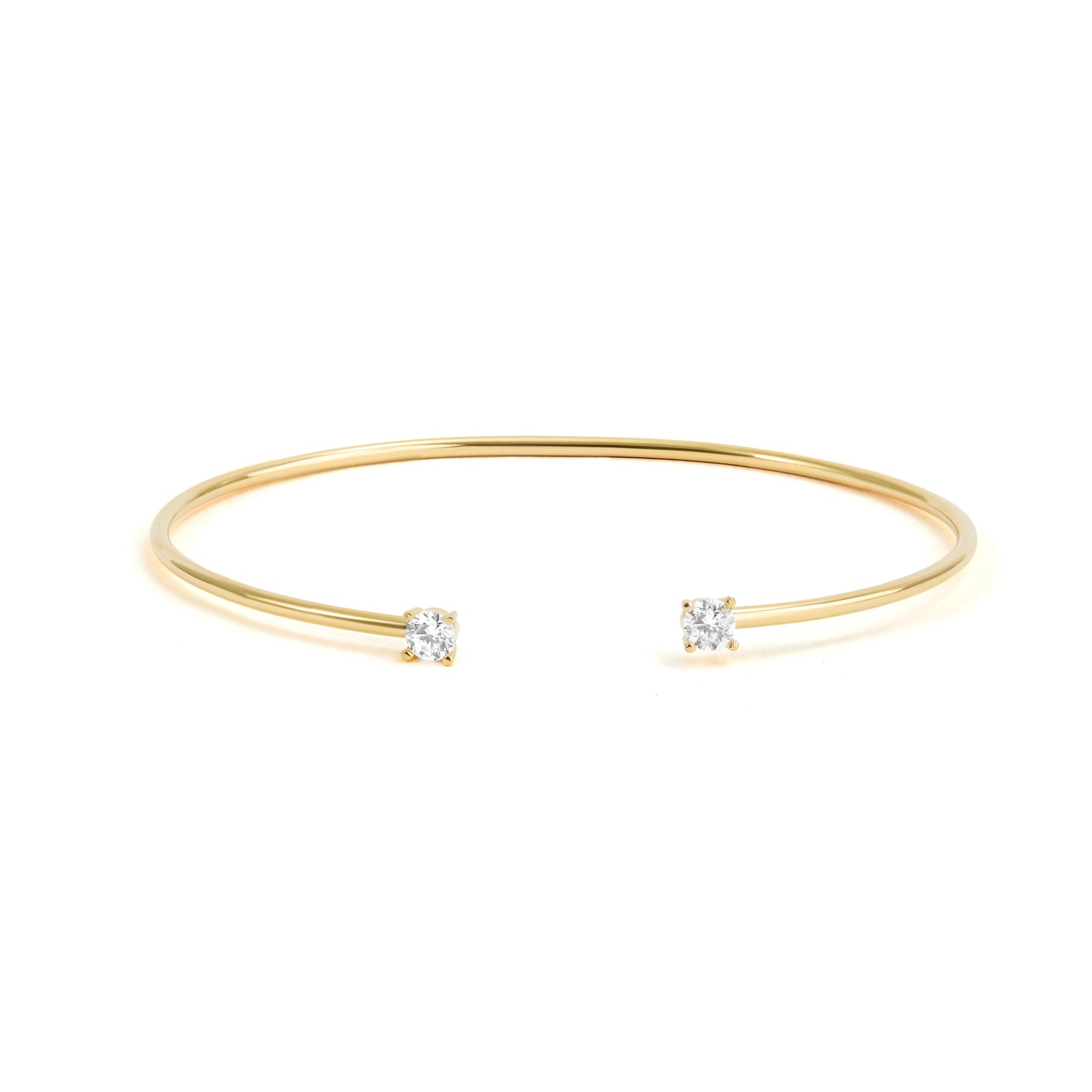 Pulseira Bracelete Safiras Brancas