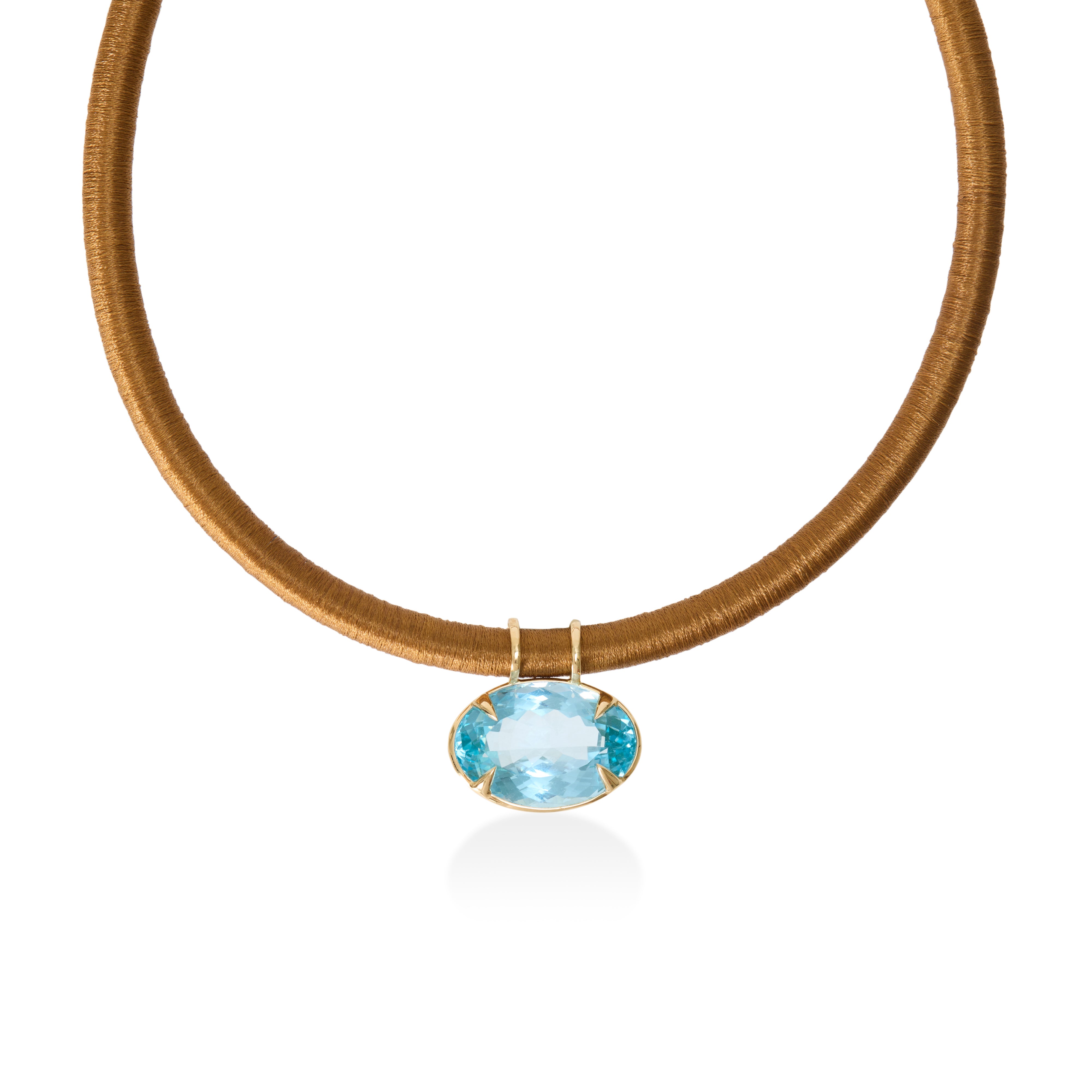 Pingente Topázio Azul