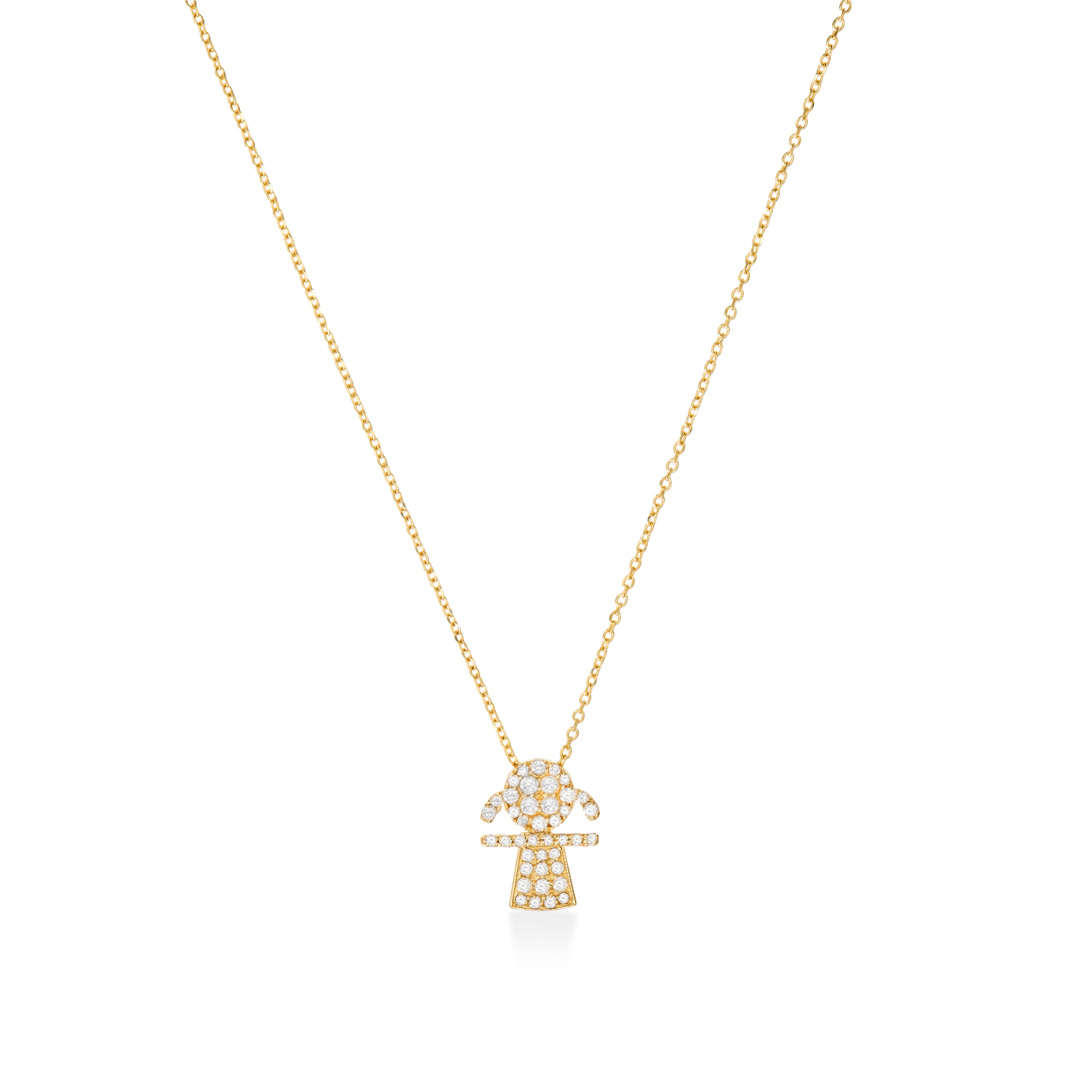 Colar Menina Ouro Amarelo