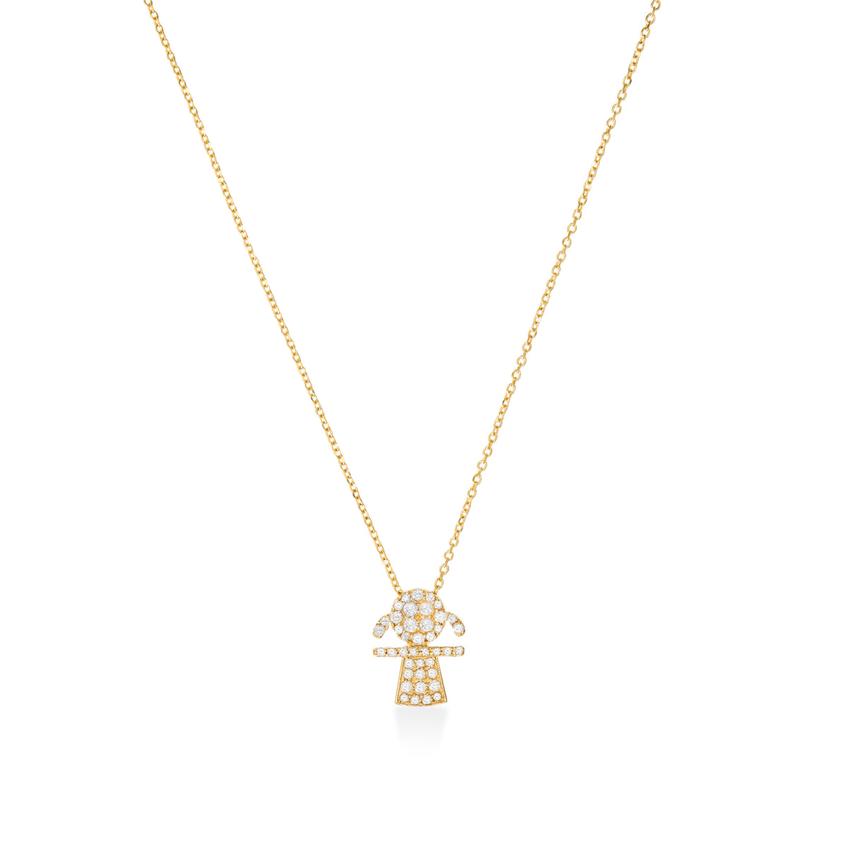 Colar Menina Ouro Amarelo