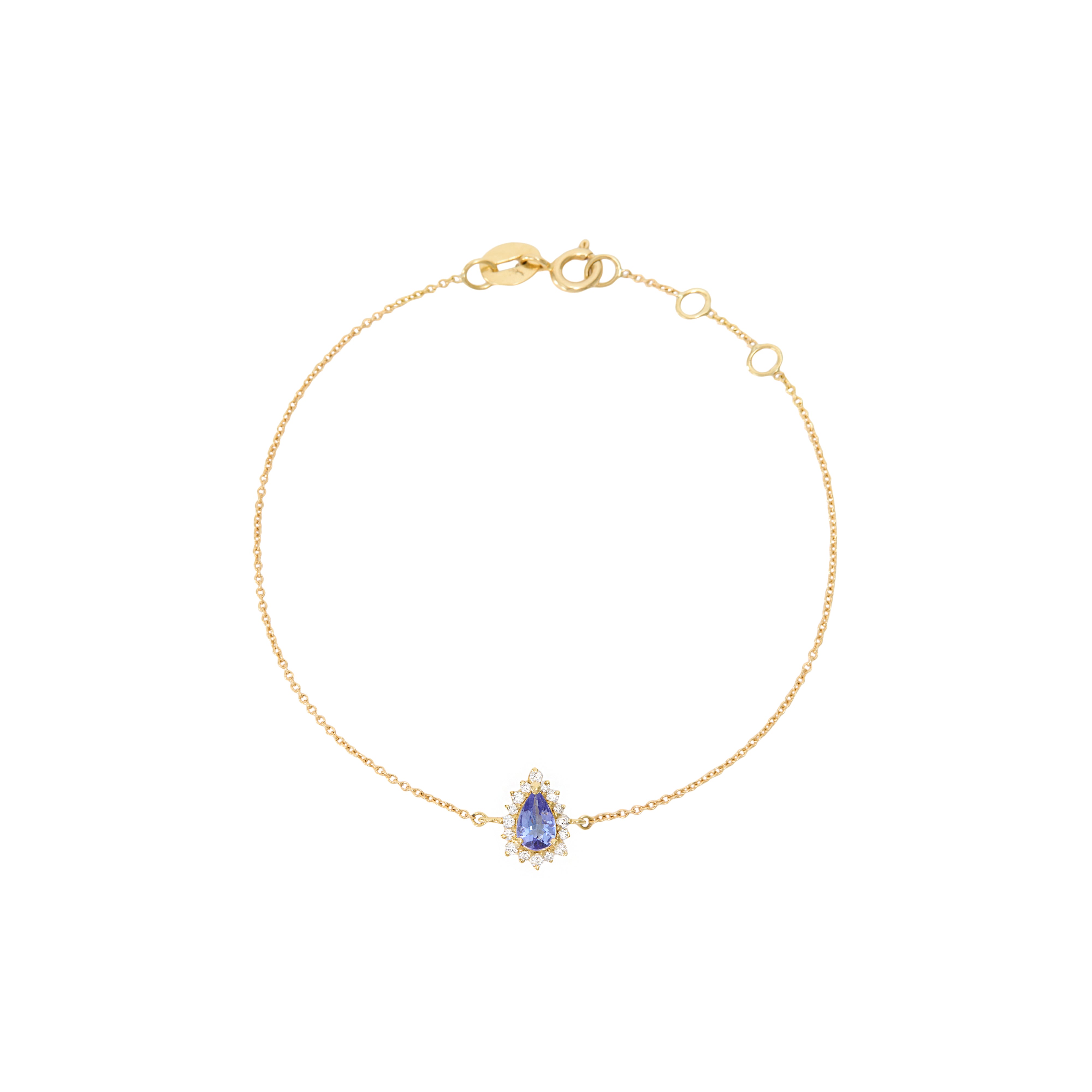 Pulseira Tanzanita Gota