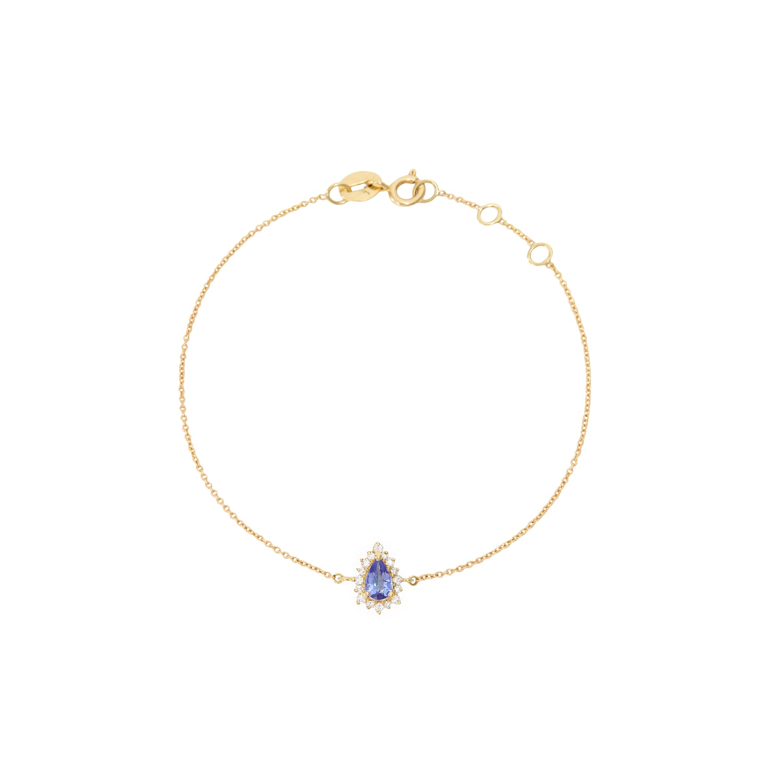 Pulseira Tanzanita Gota