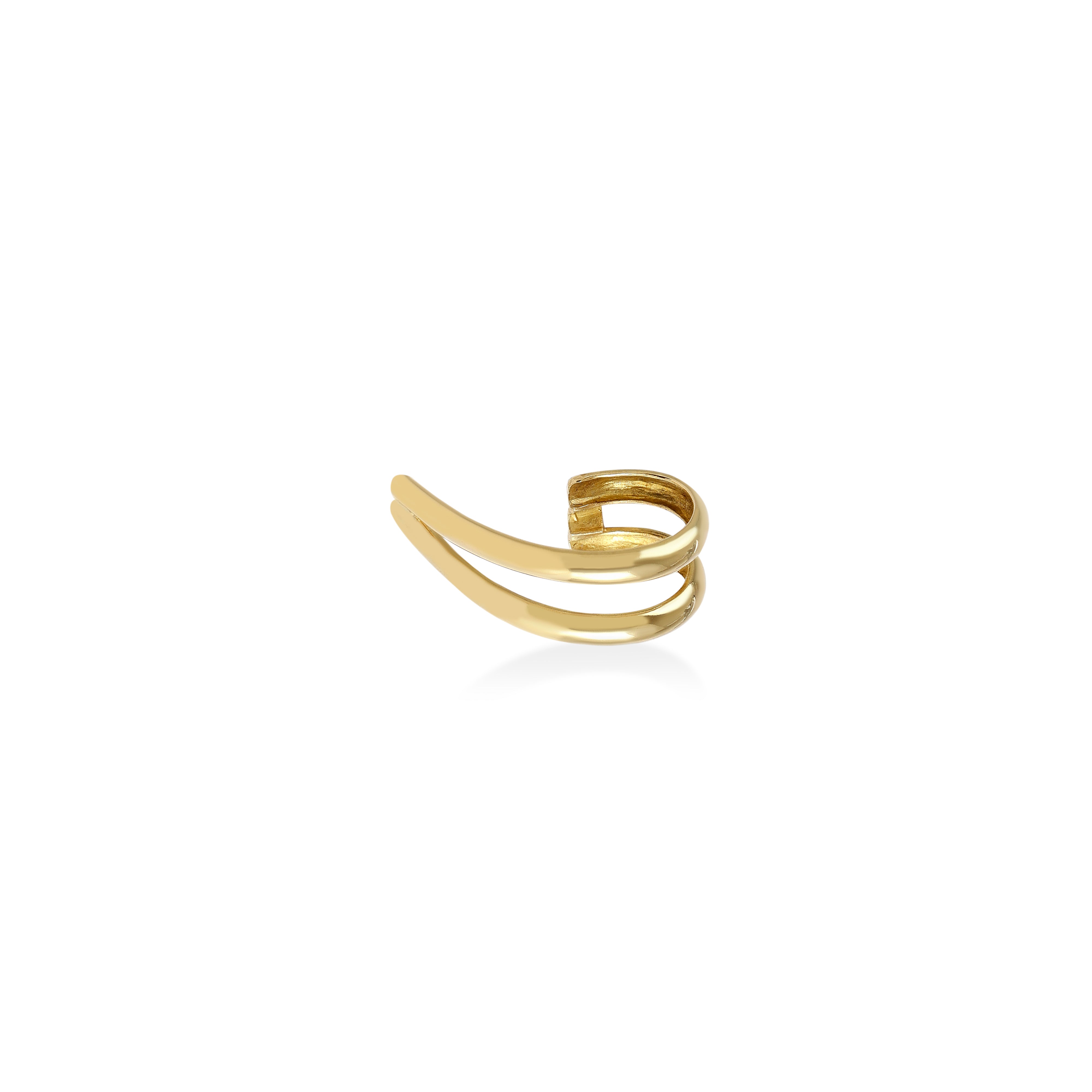 Piercing Liso Ouro Amarelo 2 Voltas