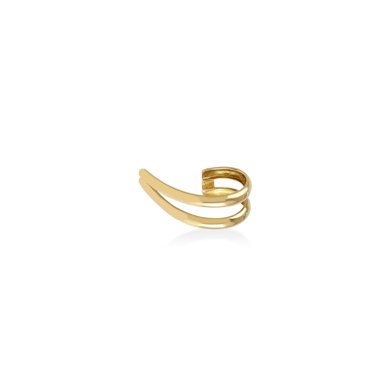 Piercing Liso Ouro Amarelo 2 Voltas