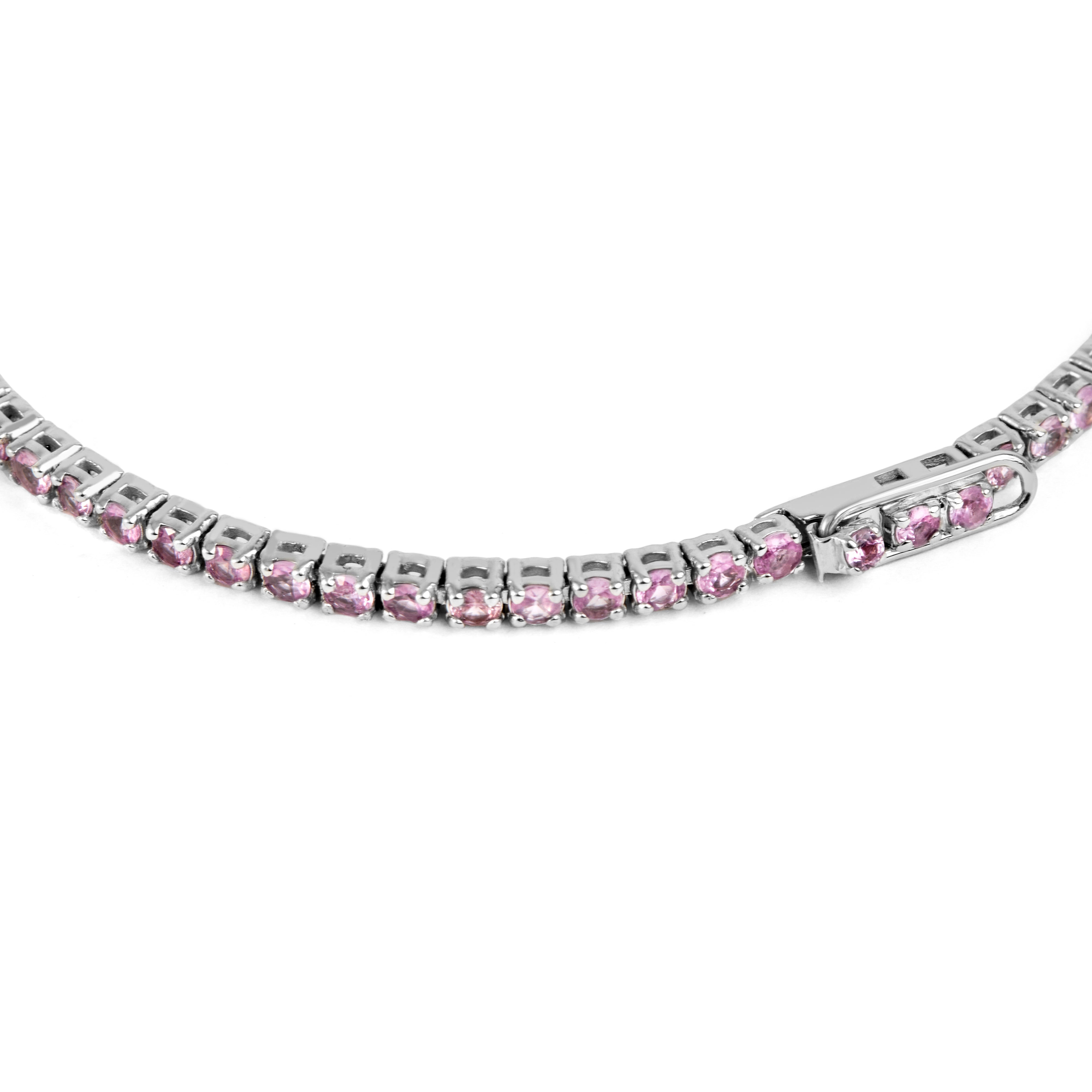 Pulseira Safira Rosa