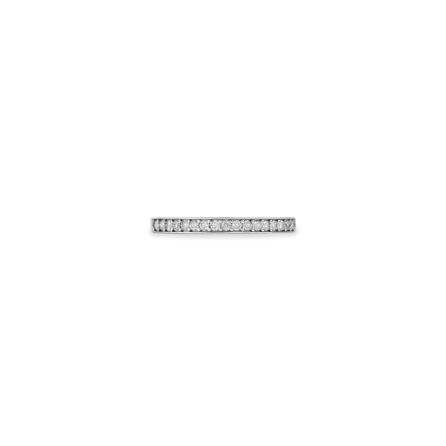 Meia Aliança Ouro Branco