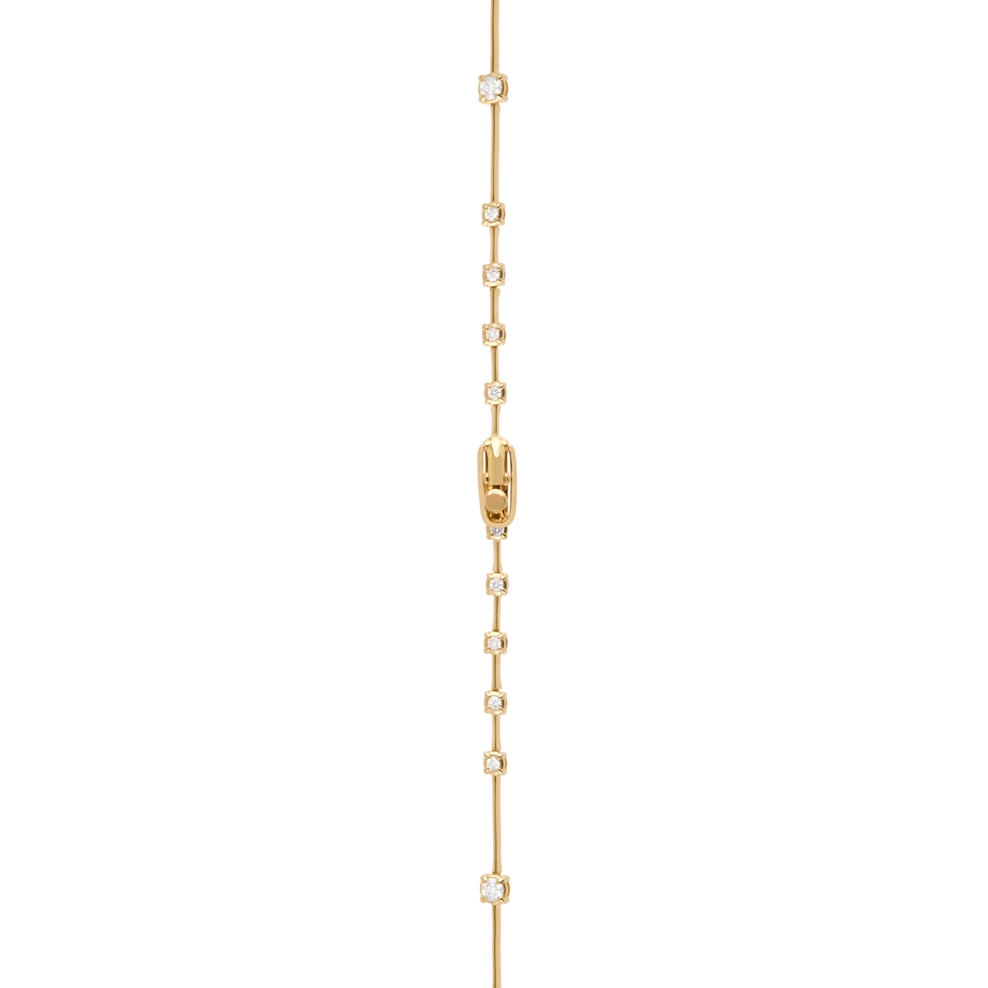 Terço em Ouro Amarelo com Diamantes