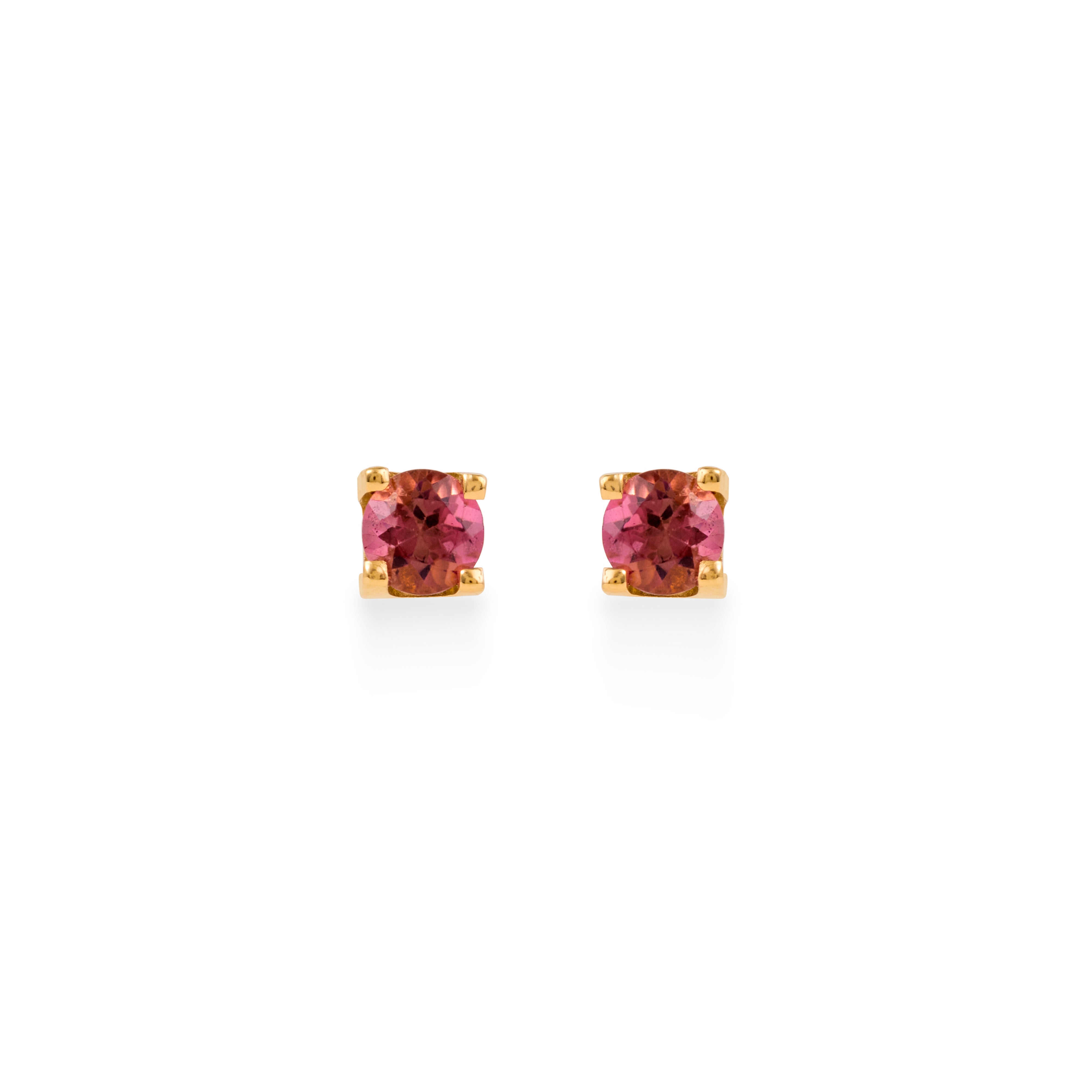 Brinco Turmalina Rosa