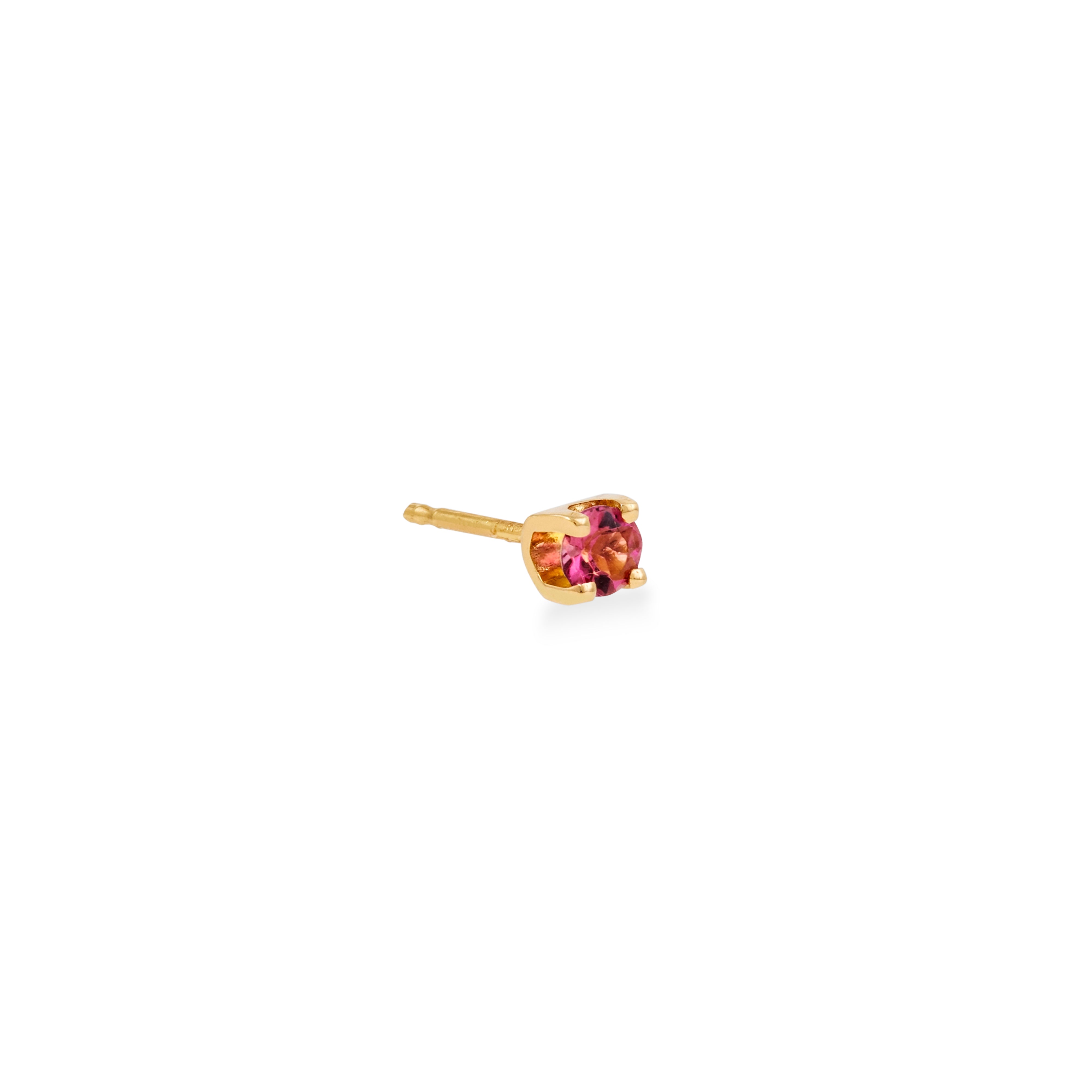 Brinco Turmalina Rosa