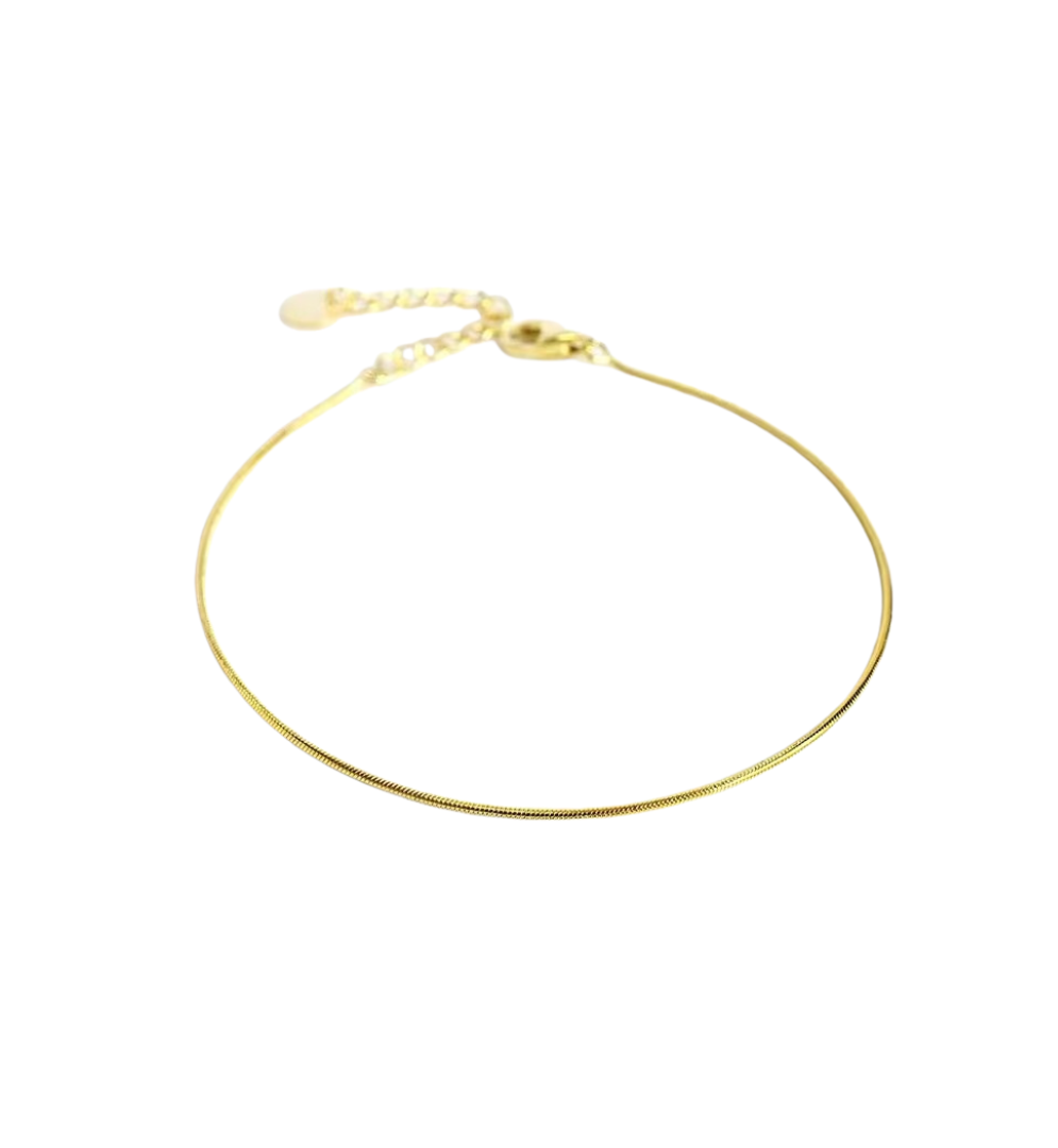 Tornozeleira Fio em Ouro Amarelo