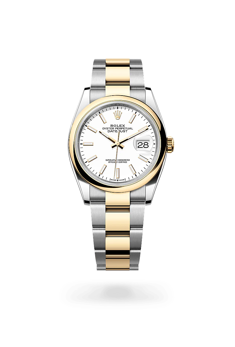Rolex Datejust 36 Oyster, 36 mm, aço Oystersteel e ouro amarelo M126203-0020