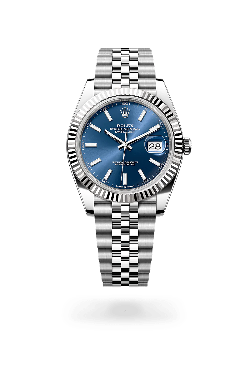 Rolex Datejust 41 Oyster, 41 mm, aço Oystersteel e ouro branco M126334-0002