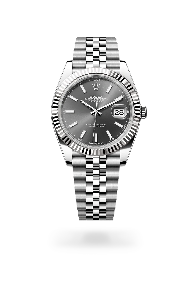Rolex Datejust 41 Oyster, 41 mm, aço Oystersteel e ouro branco M126334-0014