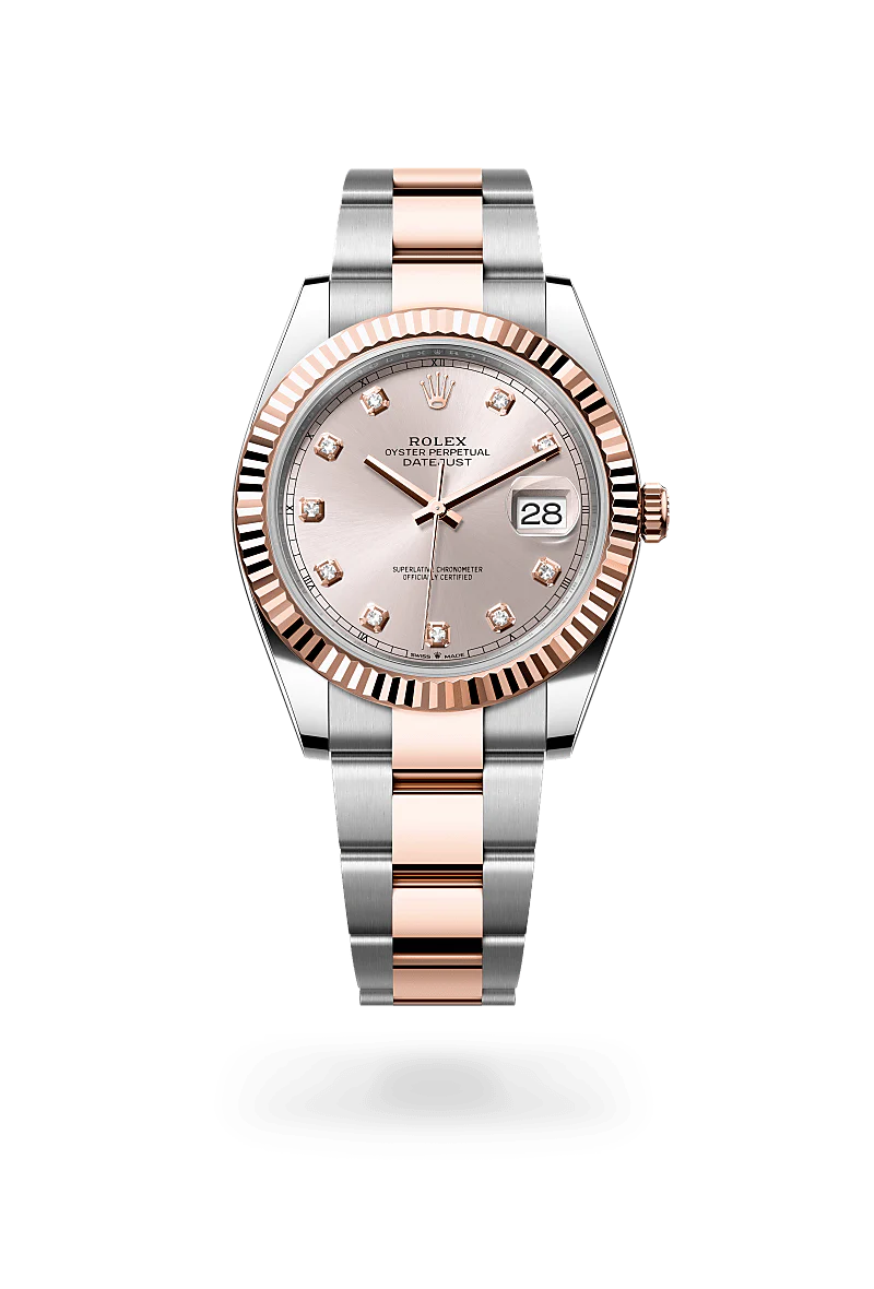 Rolex Datejust 41 Oyster, 41 mm, aço Oystersteel e ouro Everose M126331-0007
