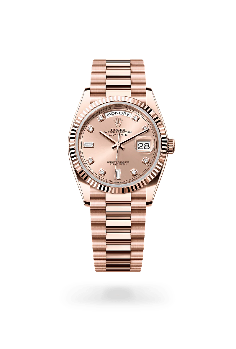 Rolex Day-Date in Ouro Everose 18 quilates, M128235-0009 - Montecristo