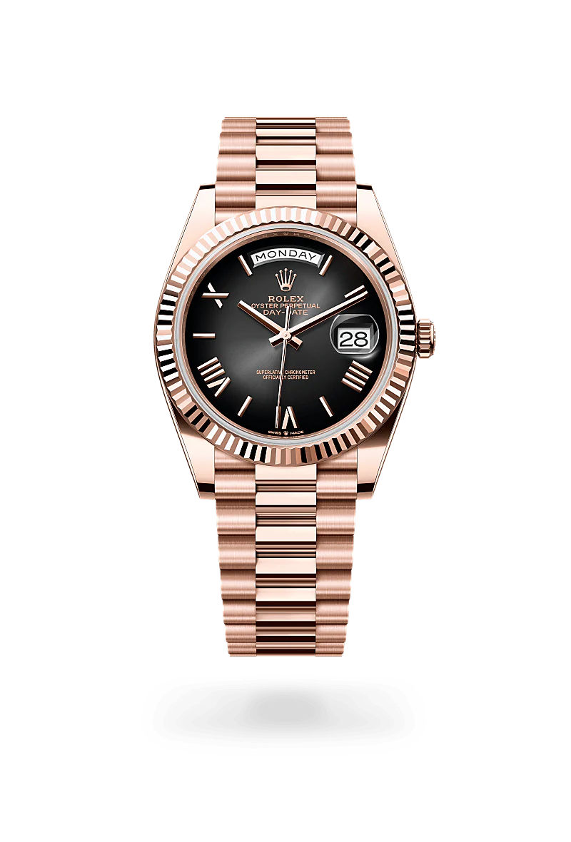 Rolex Day-Date 40 Oyster, 40 mm, ouro Everose M228235-0055