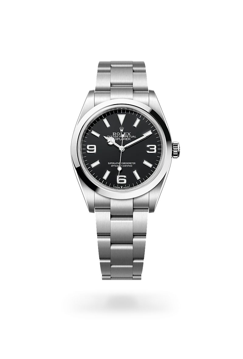 Rolex Explorer 36 Oyster, 36 mm, aço Oystersteel M124270-0001