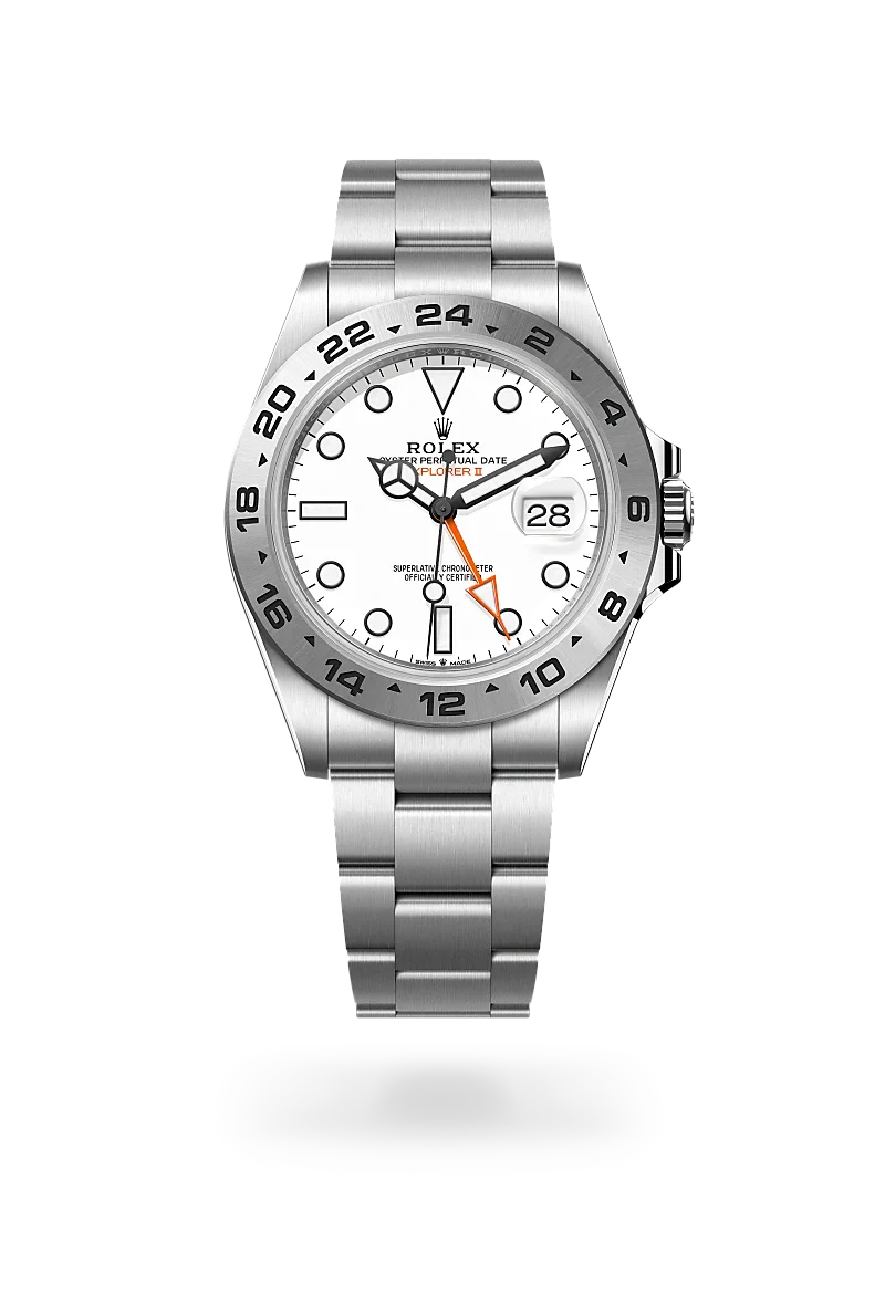 Rolex Explorer II Oyster, 42 mm, aço Oystersteel M226570-0001