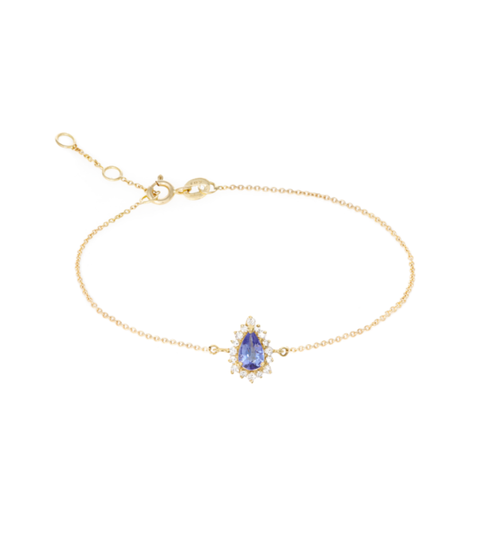 Pulseira Tanzanita Gota