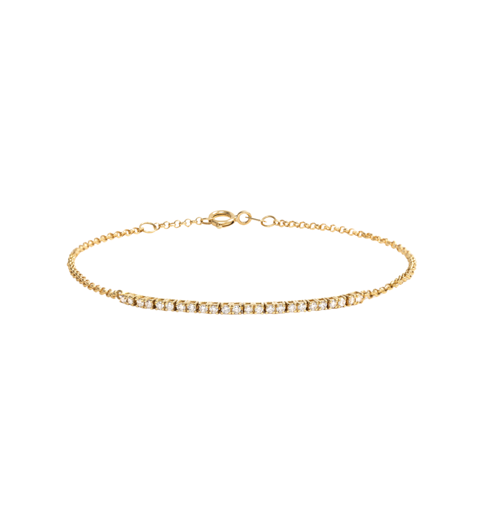 Pulseira Meia Riviera Ouro Amarelo