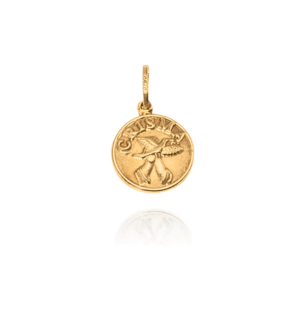 Medalha Crisma em Ouro 18K