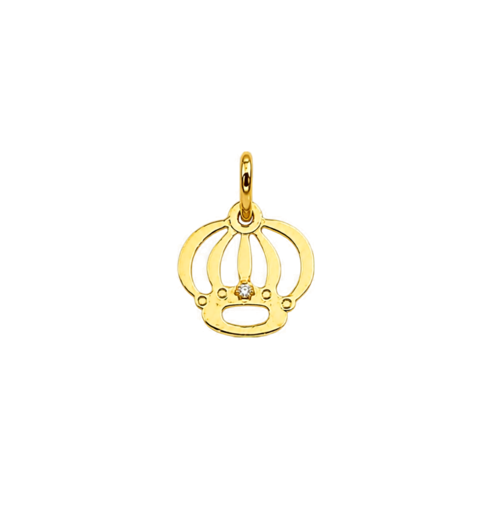 Pingente Coroa em Ouro 18K