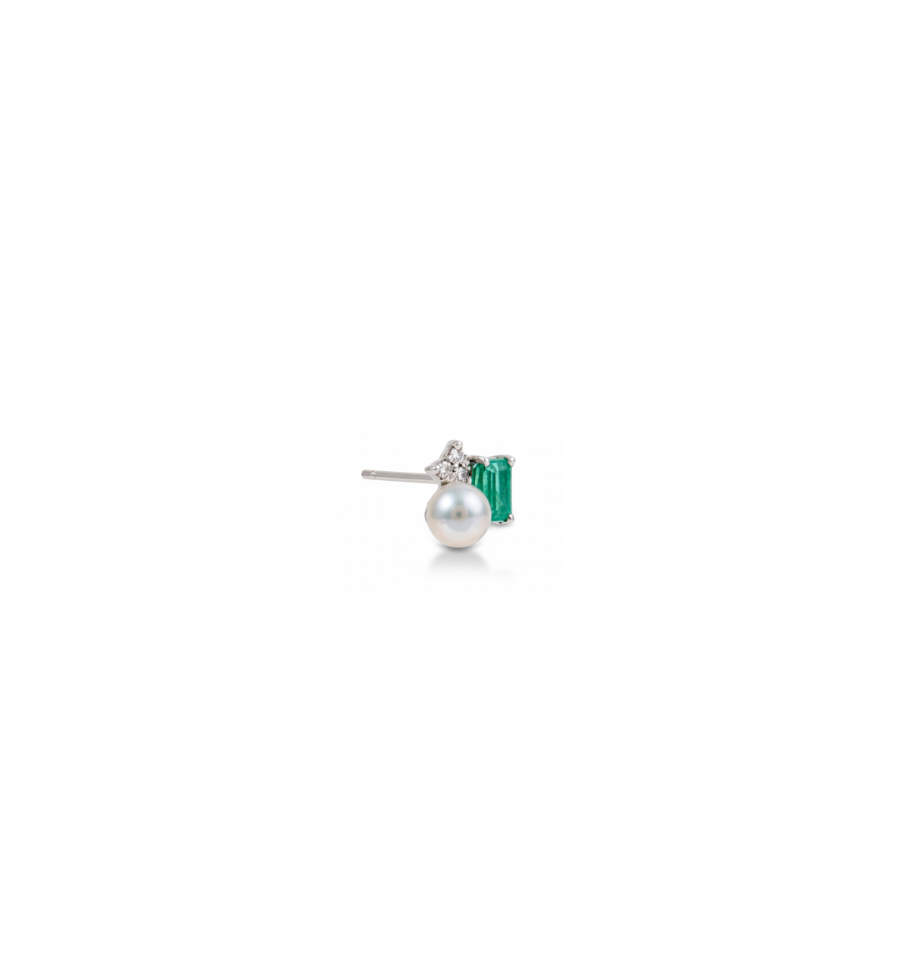 Brinco Esmeralda com Pérola