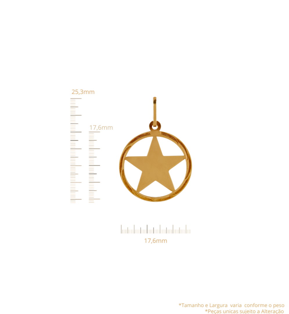 Pingente Estrela de Davi