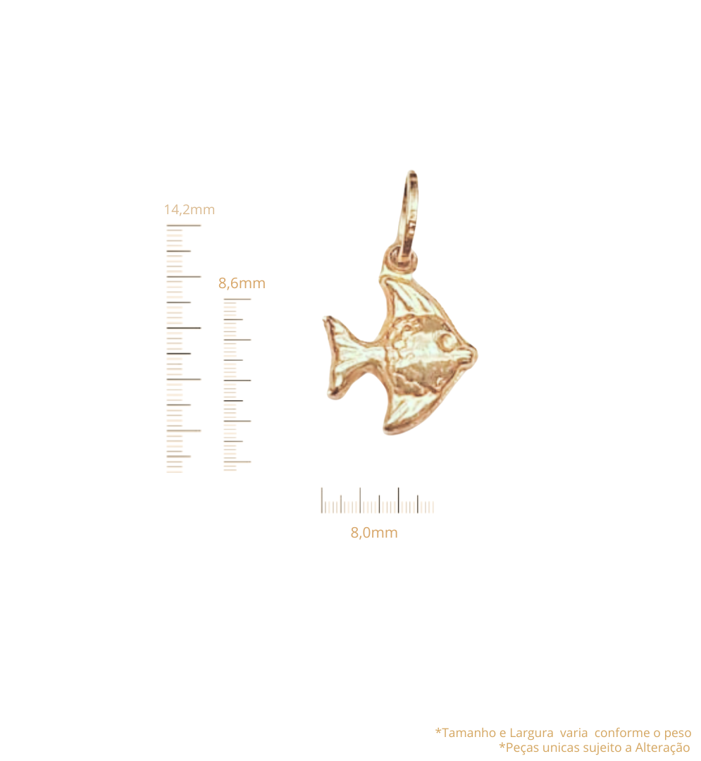 Pingente Peixe Dourado