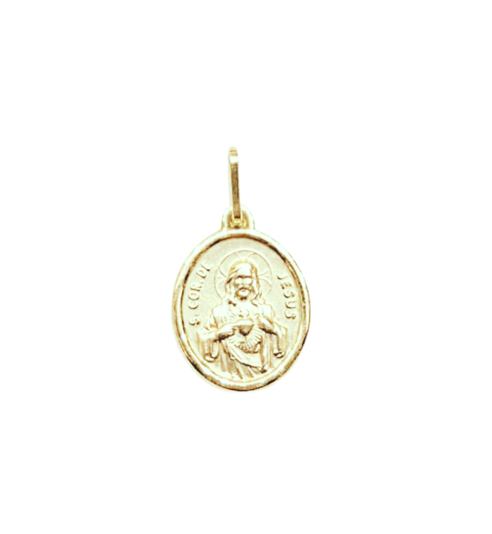 Medalha Sagrado Coração de Jesus e Nossa Senhora do Carmo