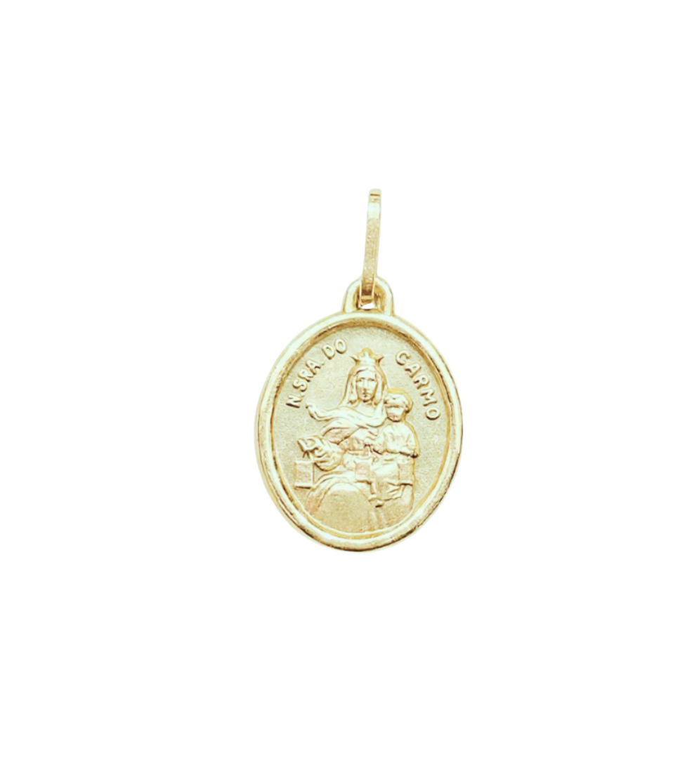 Medalha Sagrado Coração de Jesus e Nossa Senhora do Carmo