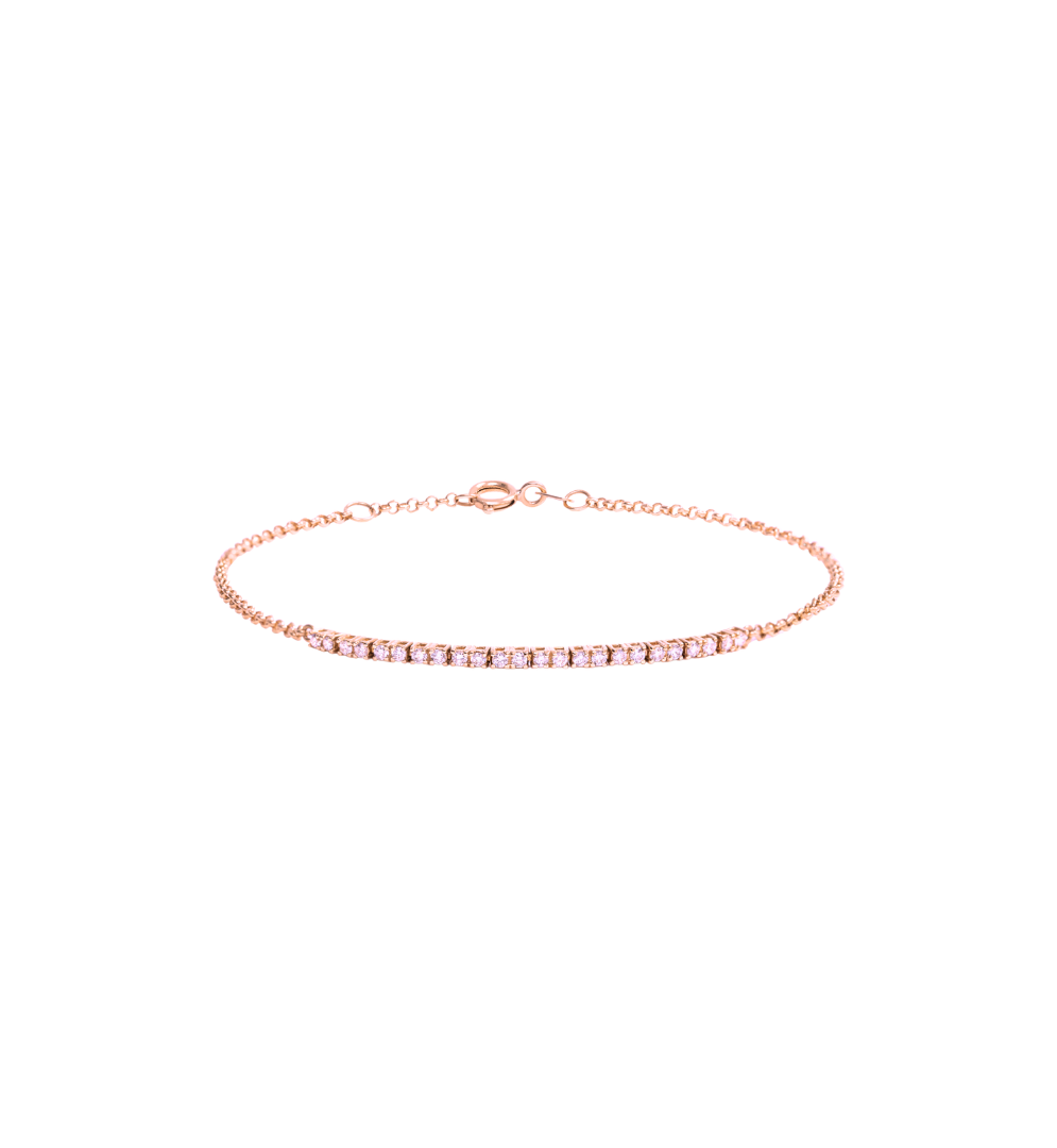 Pulseira Meia Riviera Ouro Rose