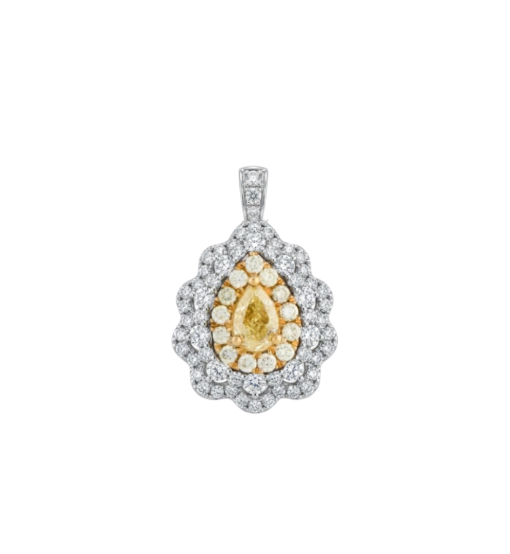 Anel Fancy Yellow Double Face